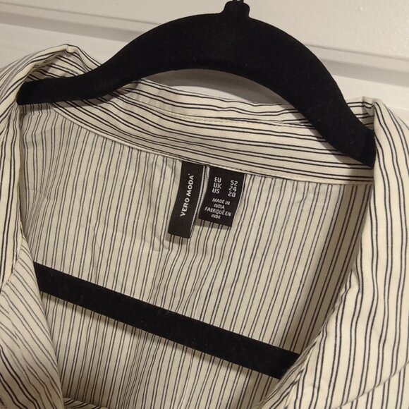 Cotton chemise Black and White US 20 - Picture 2 of 4